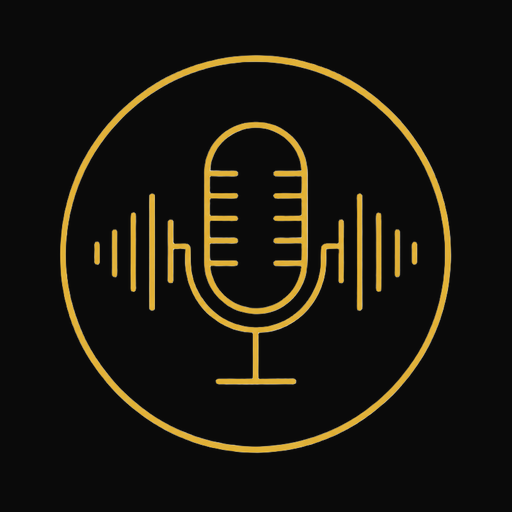 Folgen-Logo Gold auf Schwarz – Sasha Justmann